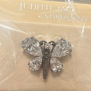 Judith Jack Silver Butterfly Brooch Pin Vintage
